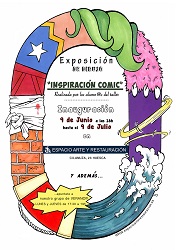 Exposición de dibujo Inspiración comic en Espacio Arte Huesca