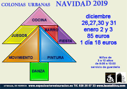Campus de Arte, Danza y Juegos para niños Espacio Arte, Huesca. Arte, danza, cocina y mucha diversión