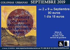 Actividades de arte y diversión para niños Septiembre 2019 en Huesca