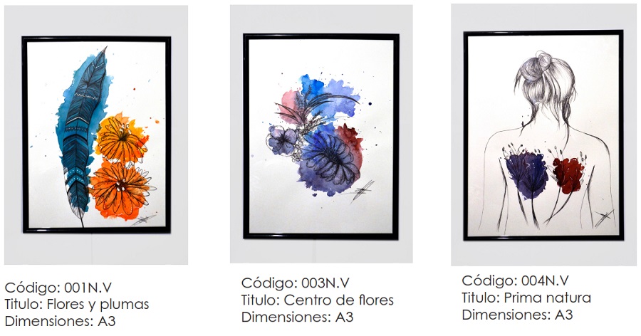 Catálogo de obras exposición Femme, el Origen de la creación de Itziar Aguado García en Espacio Arte 