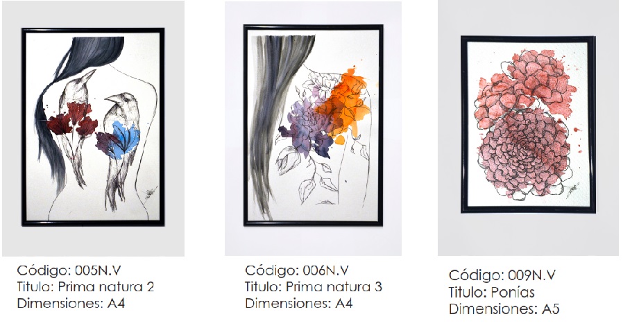 Catálogo de obras exposición Femme, el Origen de la creación de Itziar Aguado García en Espacio Arte 